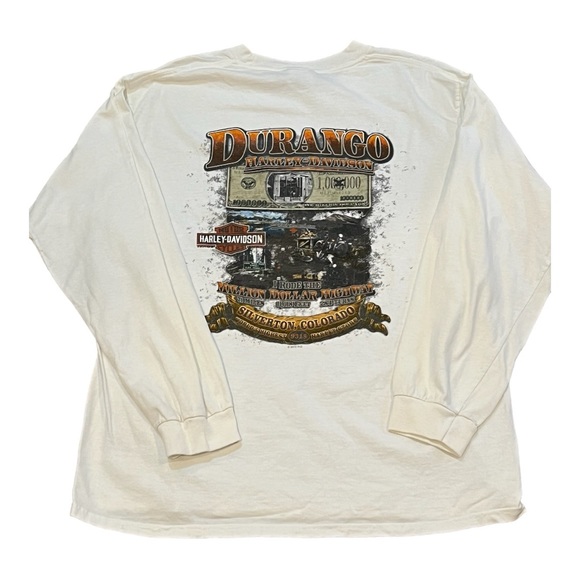 Durango Harley Davidson long sleeve t-shirt large Silverton Colorado - Picture 2 of 6
